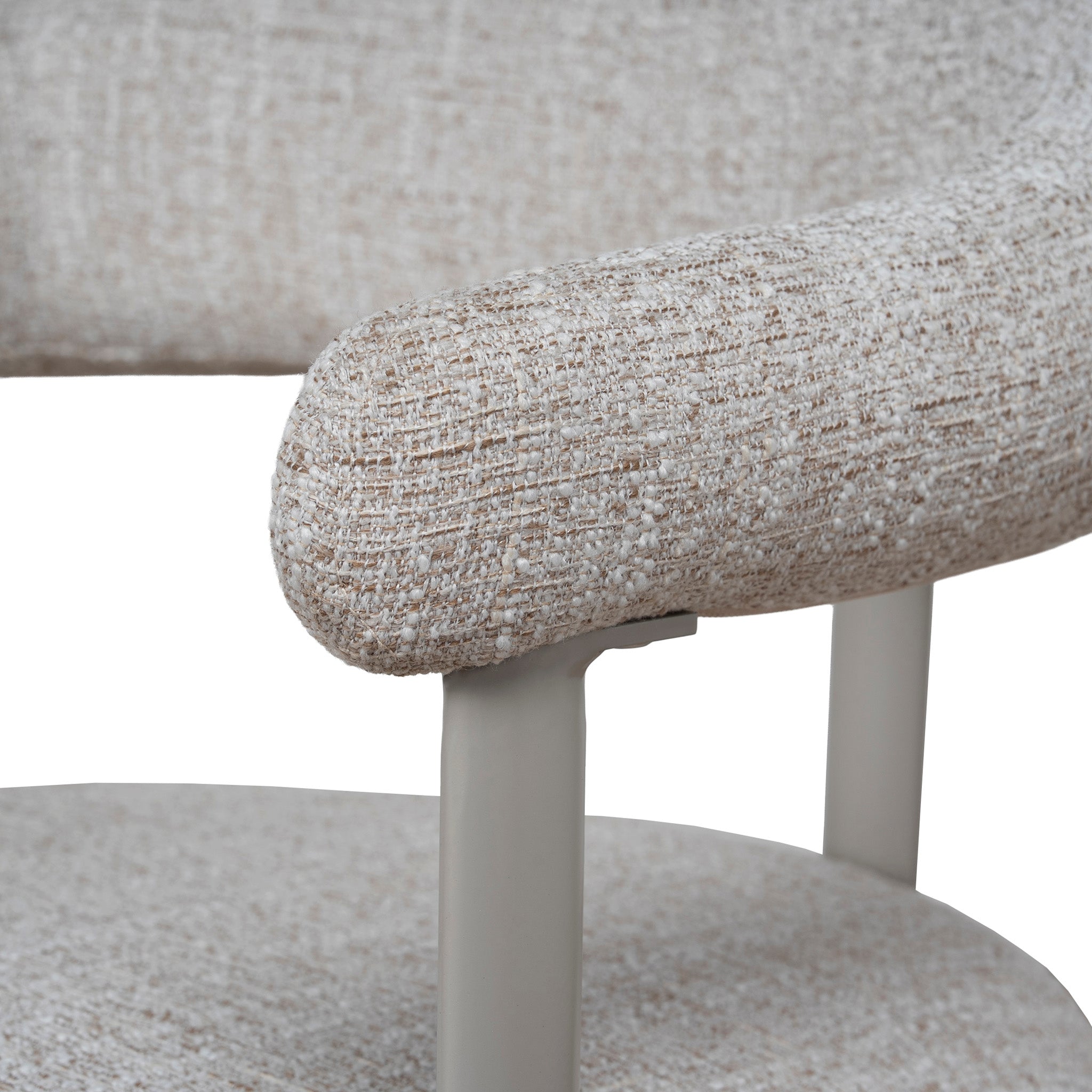 Set of 2 - Norrin Cream Dining Chair - Pale Beige Dining Chair Cino-Core
