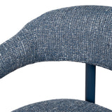 Set of 2 - Norrin Blue Sand Dining Chair - Prussian Blue Dining Chair Cino-Core