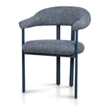 Set of 2 - Norrin Blue Sand Dining Chair - Prussian Blue Dining Chair Cino-Core