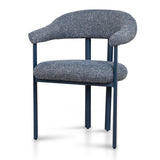 Set of 2 - Norrin Blue Sand Dining Chair - Prussian Blue Dining Chair Cino-Core