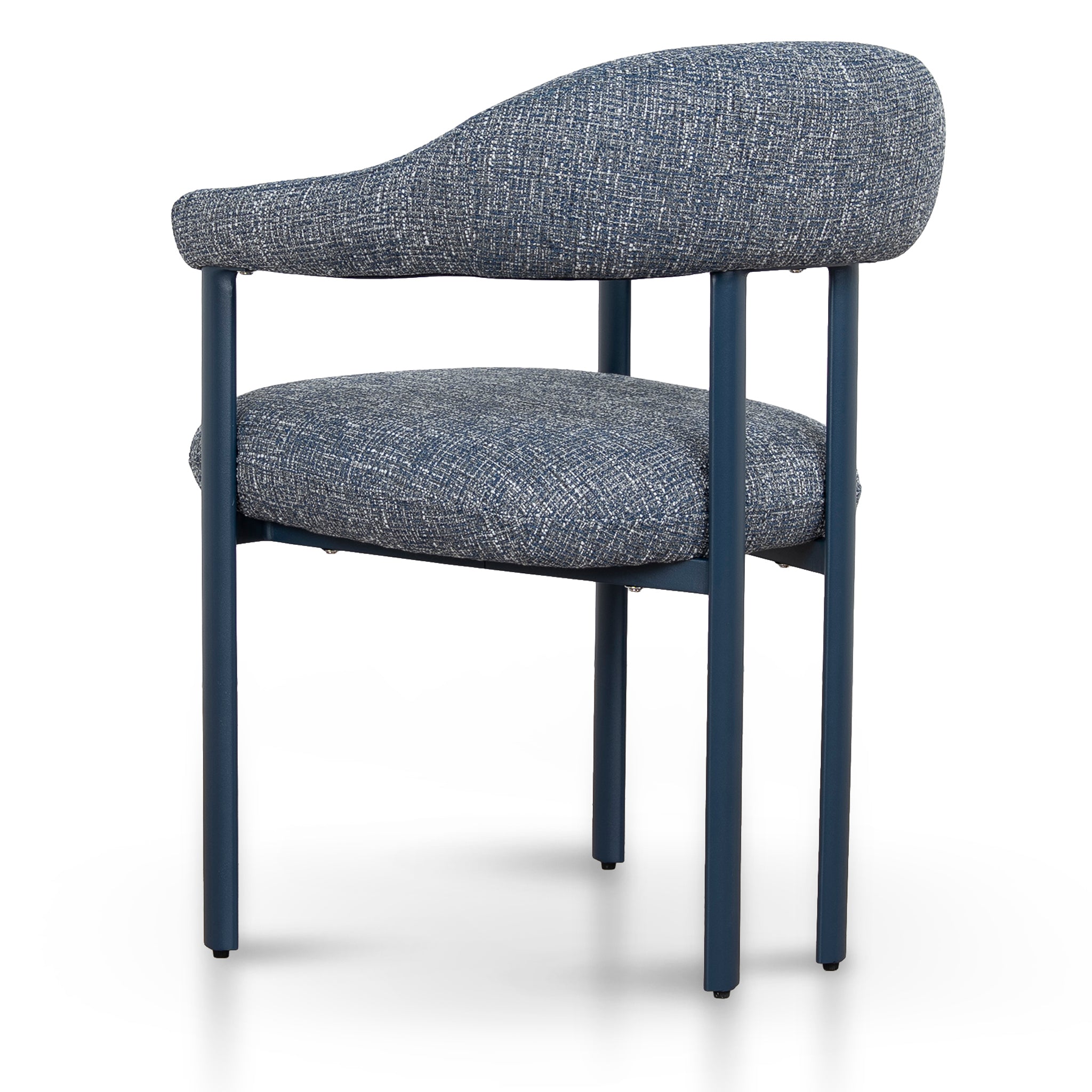 Set of 2 - Norrin Blue Sand Dining Chair - Prussian Blue Dining Chair Cino-Core