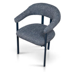 Set of 2 - Norrin Blue Sand Dining Chair - Prussian Blue Dining Chair Cino-Core