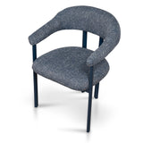 Set of 2 - Norrin Blue Sand Dining Chair - Prussian Blue Dining Chair Cino-Core