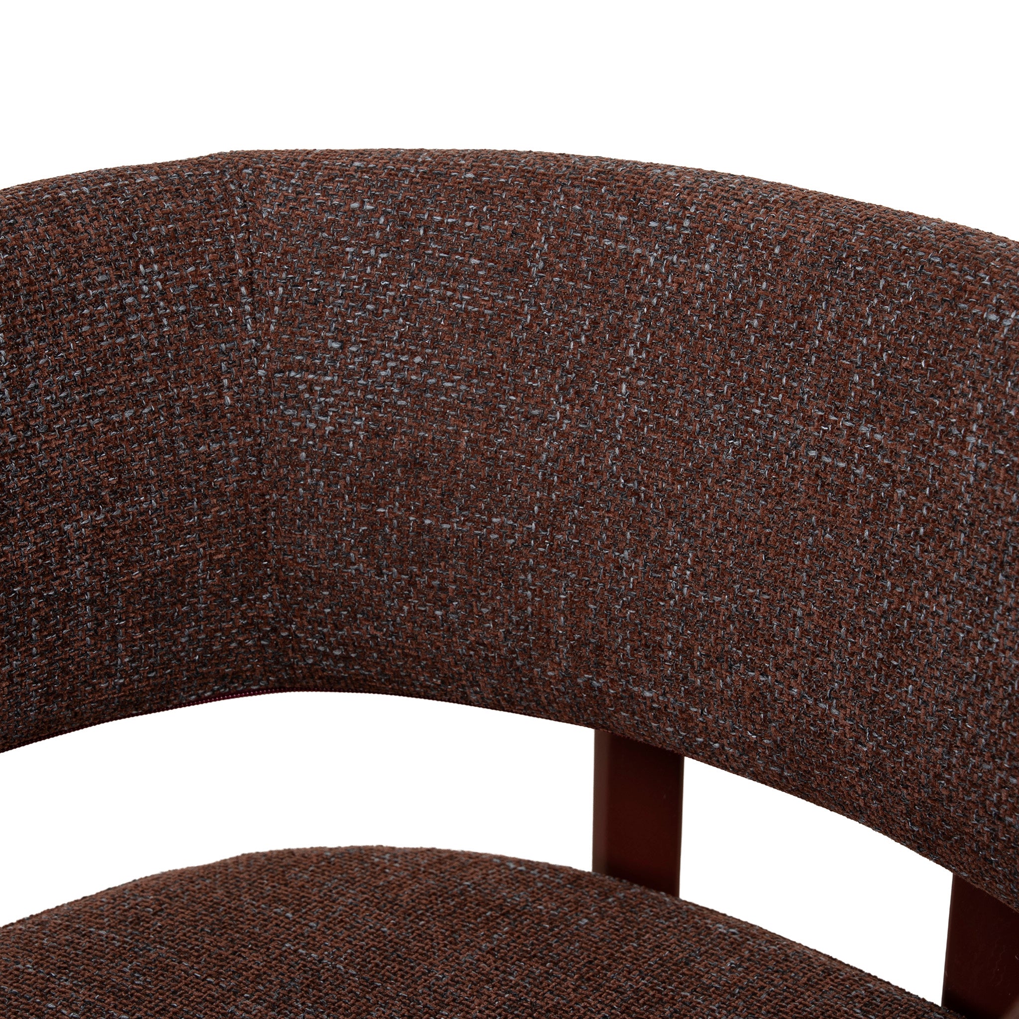 Set of 2 - Elvika Dark Red Dining Chair - Moss Brown Dining Chair Cino-Core