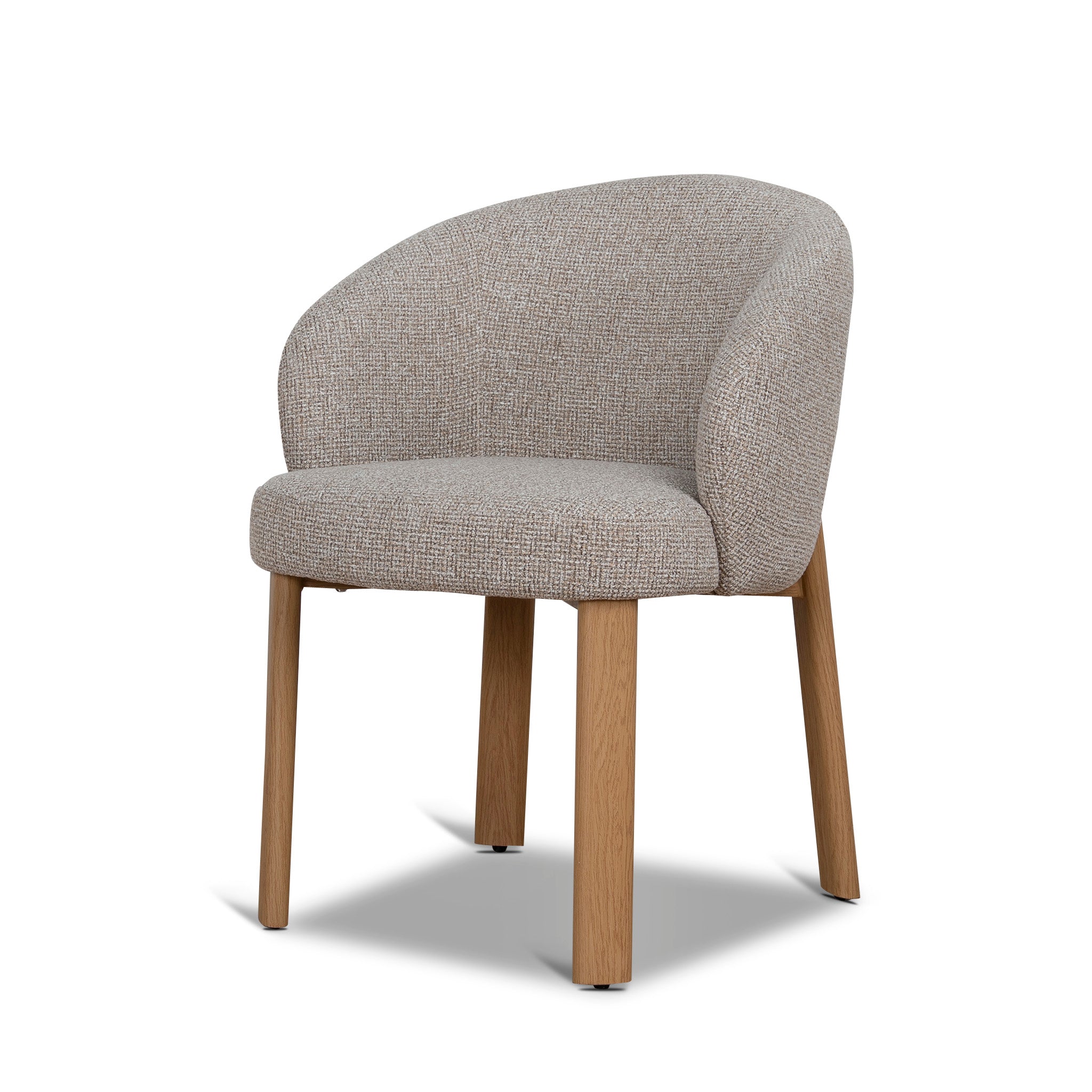 Set of 2 - Elverum Natural Dining Chair - Verona Sand Weave Dining Chair Cino-Core