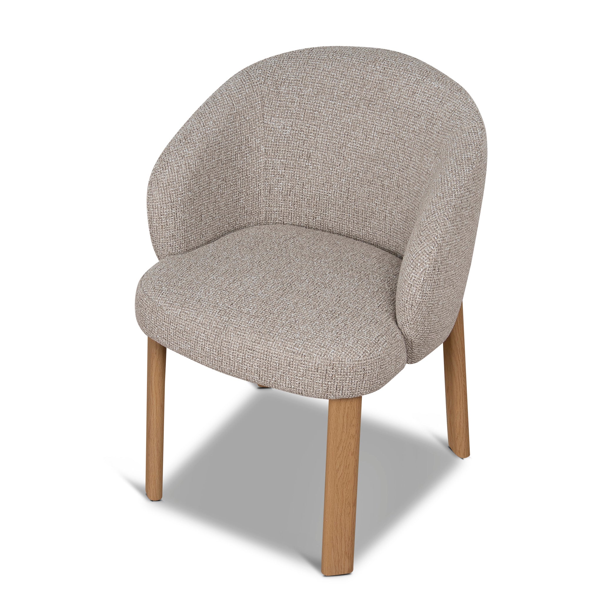 Set of 2 - Elverum Natural Dining Chair - Verona Sand Weave Dining Chair Cino-Core