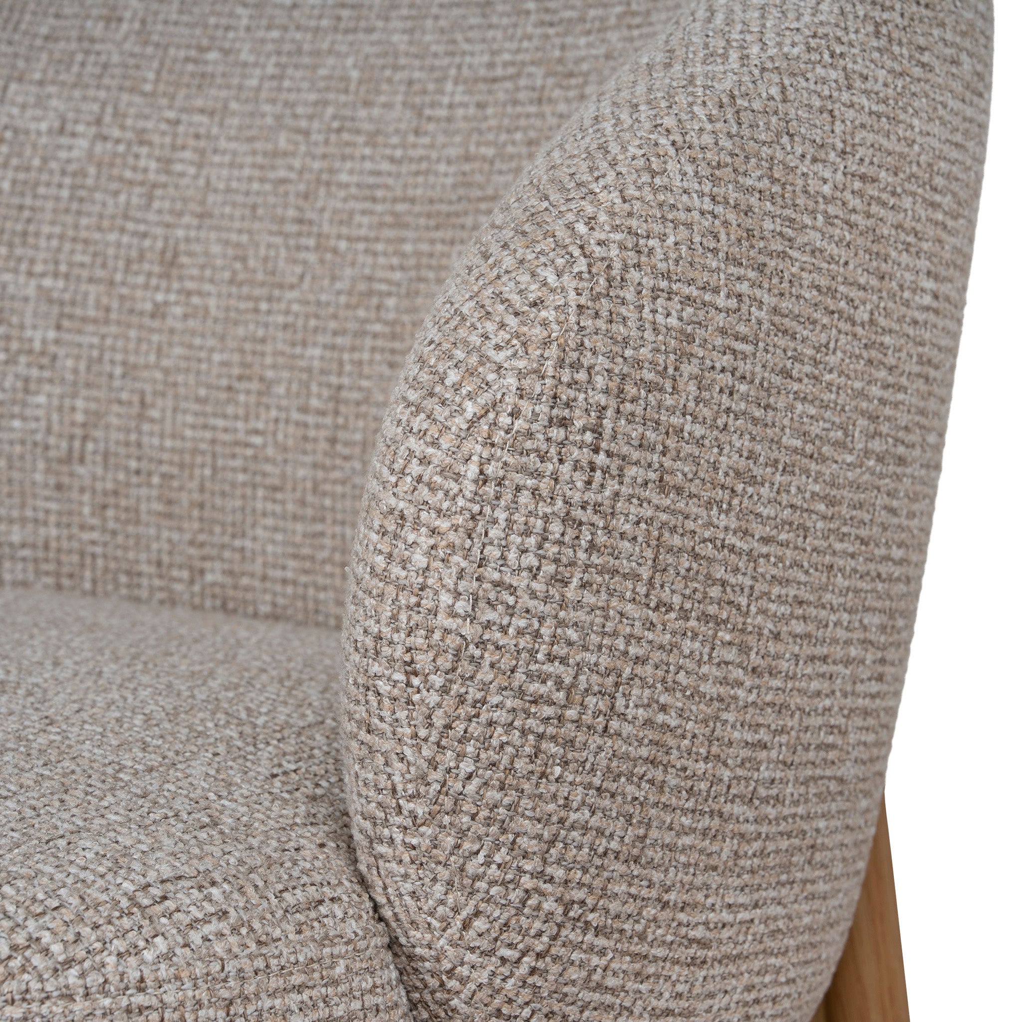 Set of 2 - Elverum Natural Dining Chair - Verona Sand Weave Dining Chair Cino-Core