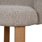 Set of 2 - Elverum Natural Dining Chair - Verona Sand Weave Dining Chair Cino-Core