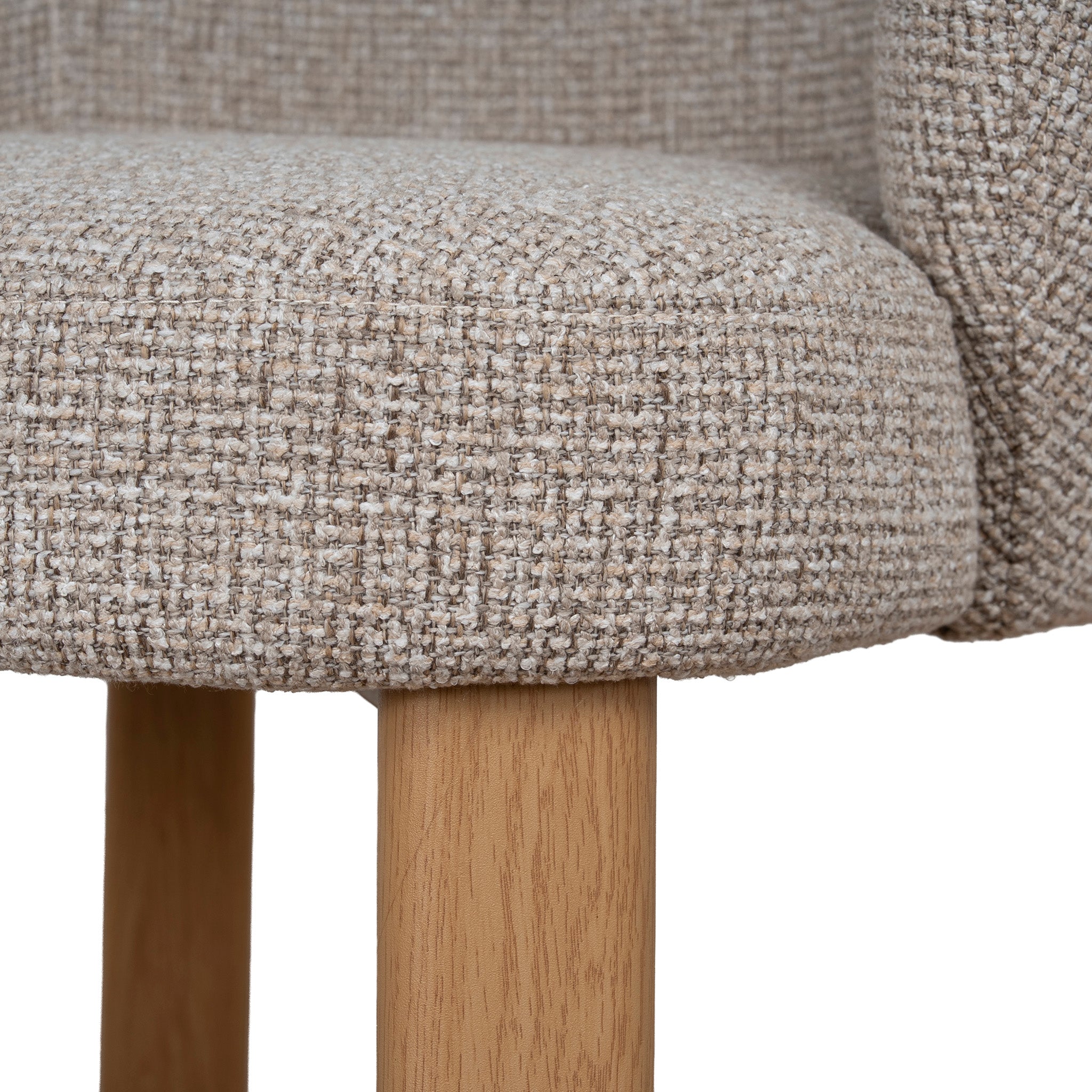 Set of 2 - Elverum Natural Dining Chair - Verona Sand Weave Dining Chair Cino-Core