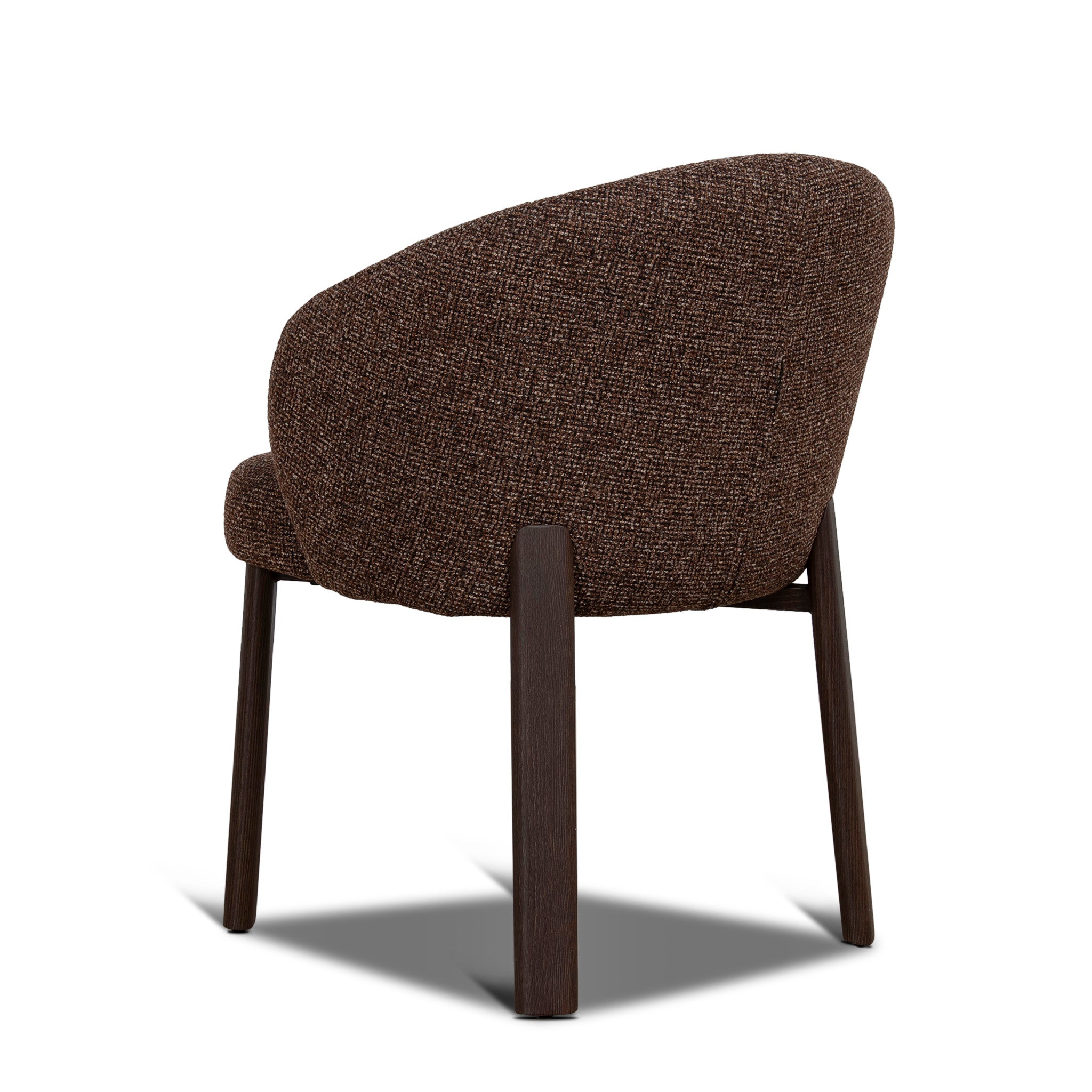 Set of 2 - Elverum Walnut Dining Chair - Verona Cinnamon Weave Dining Chair Cino-Core