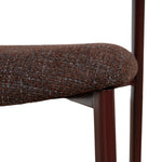 Set of 2 - Jonstel Red Dining Chair - Moss Brown Dining Chair Cino-Core
