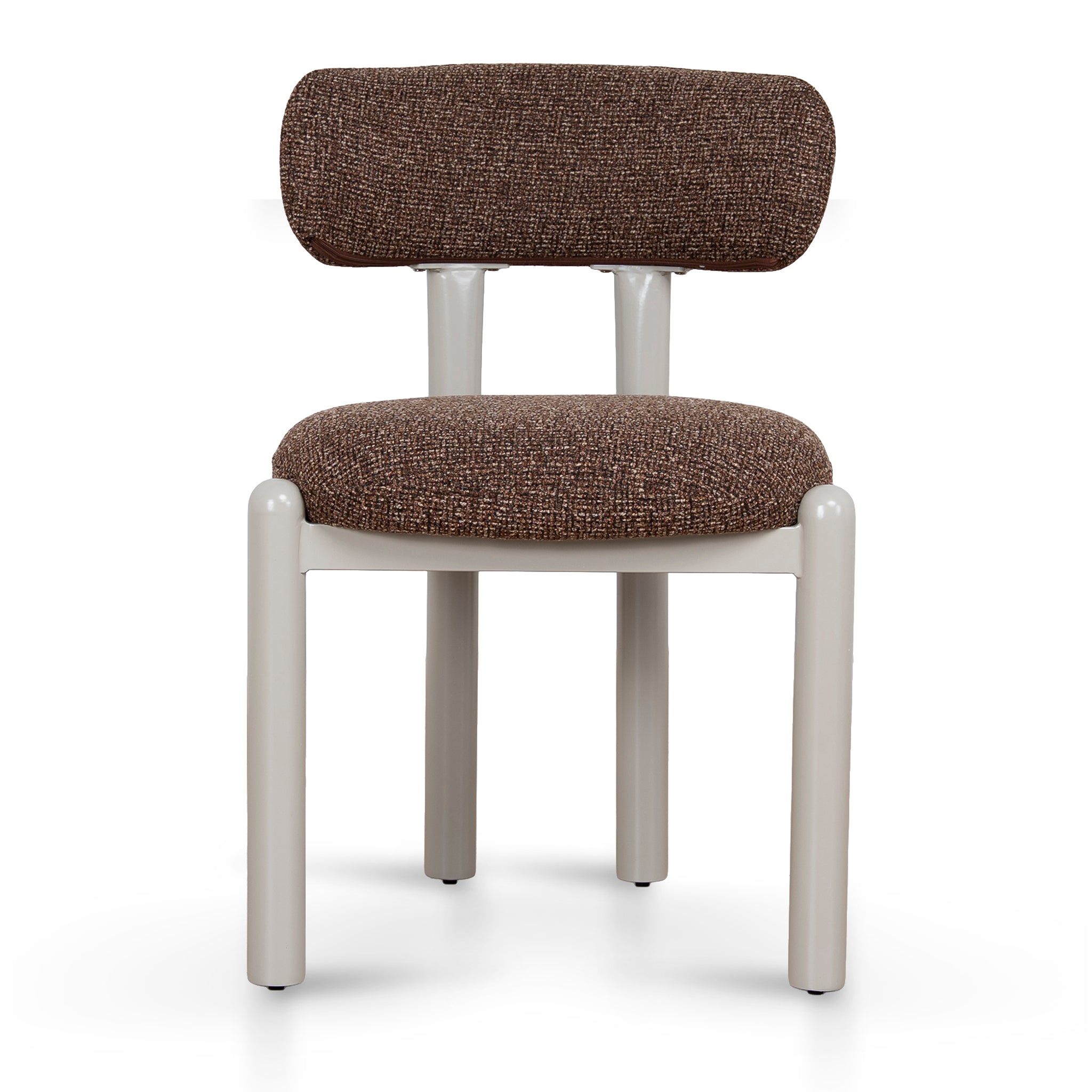 Set of 2 - Thalora Cream Dining Chair - Verona Cinnamon Weave Dining Chair Cino-Core