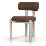Set of 2 - Thalora Cream Dining Chair - Verona Cinnamon Weave Dining Chair Cino-Core