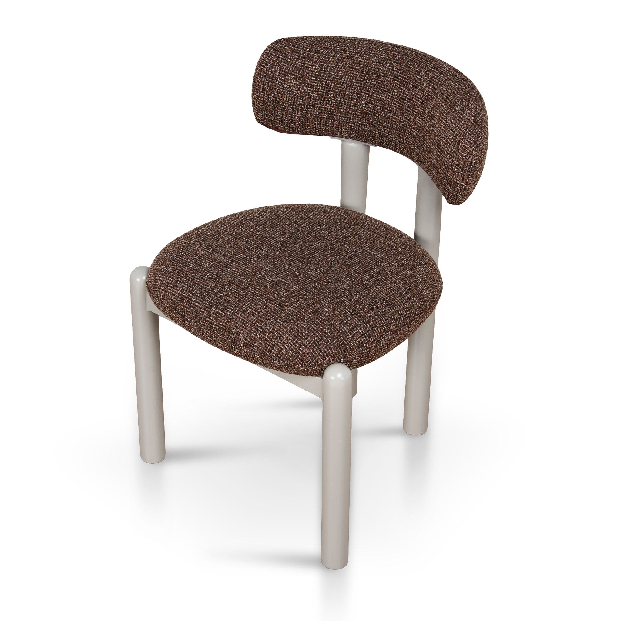 Set of 2 - Thalora Cream Dining Chair - Verona Cinnamon Weave Dining Chair Cino-Core