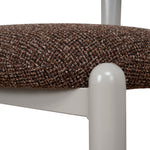 Set of 2 - Thalora Cream Dining Chair - Verona Cinnamon Weave Dining Chair Cino-Core