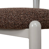Set of 2 - Thalora Cream Dining Chair - Verona Cinnamon Weave Dining Chair Cino-Core