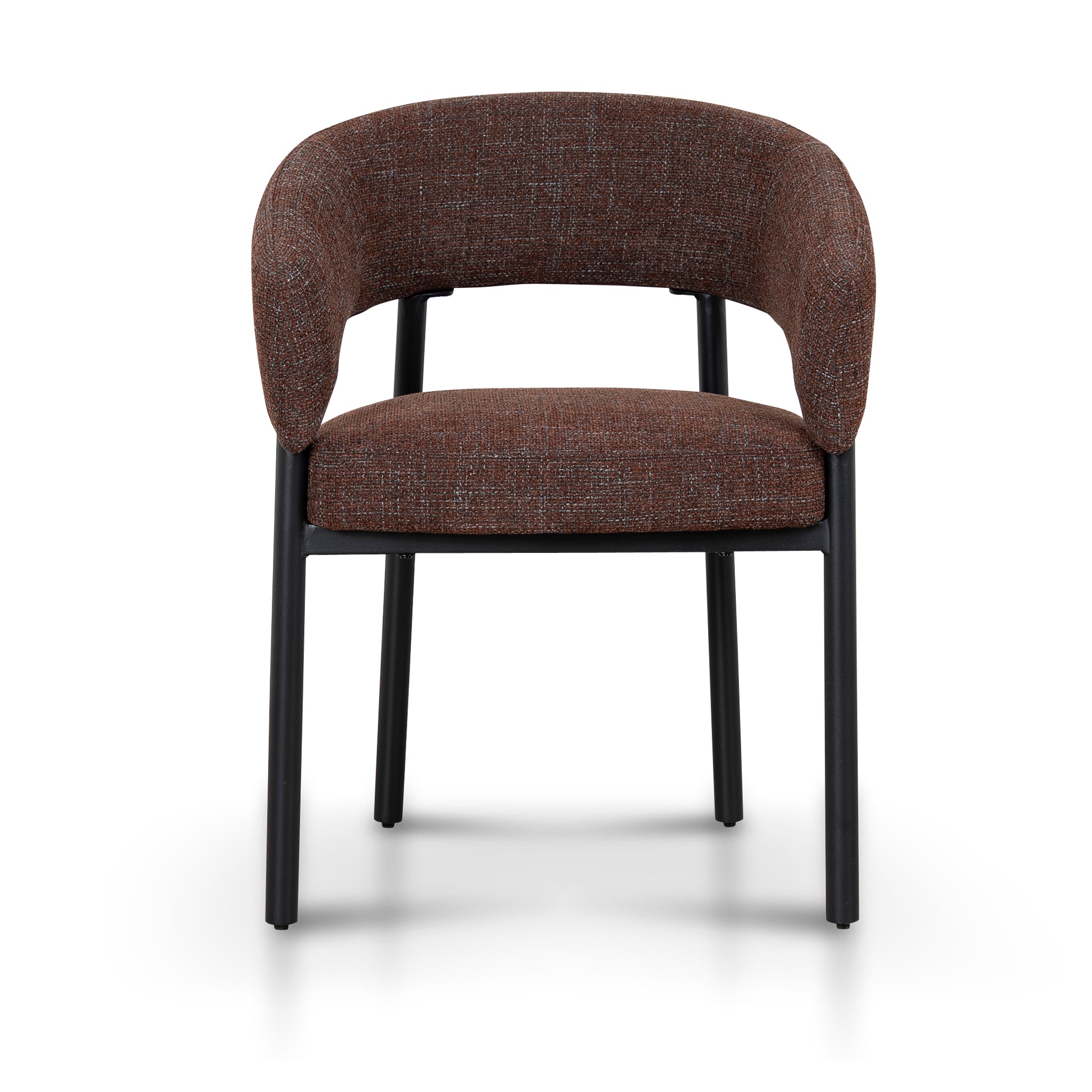 Set of 2 - Calyxo Black Dining Chair - Moss Brown Dining Chair Cino-Core
