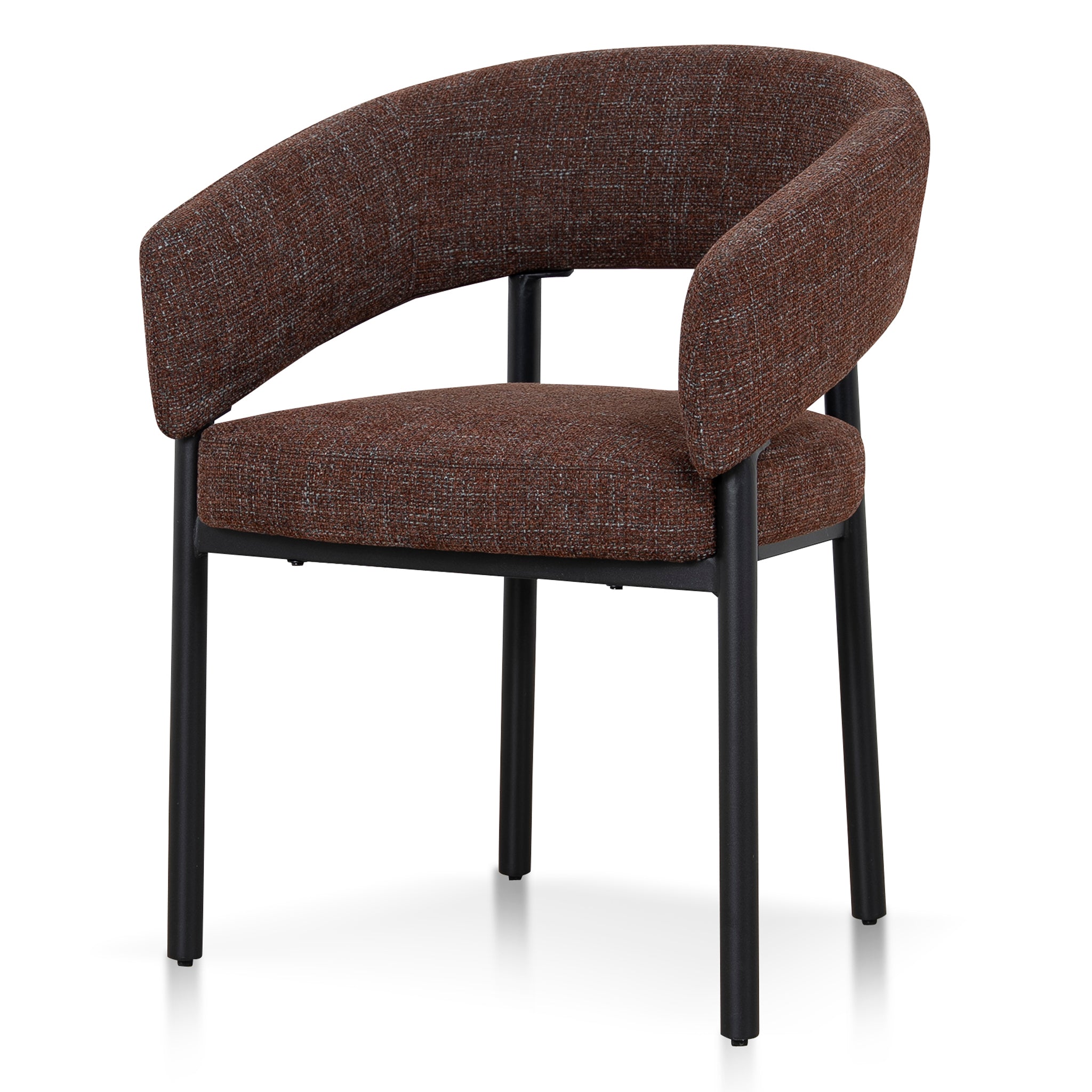 Set of 2 - Calyxo Black Dining Chair - Moss Brown Dining Chair Cino-Core