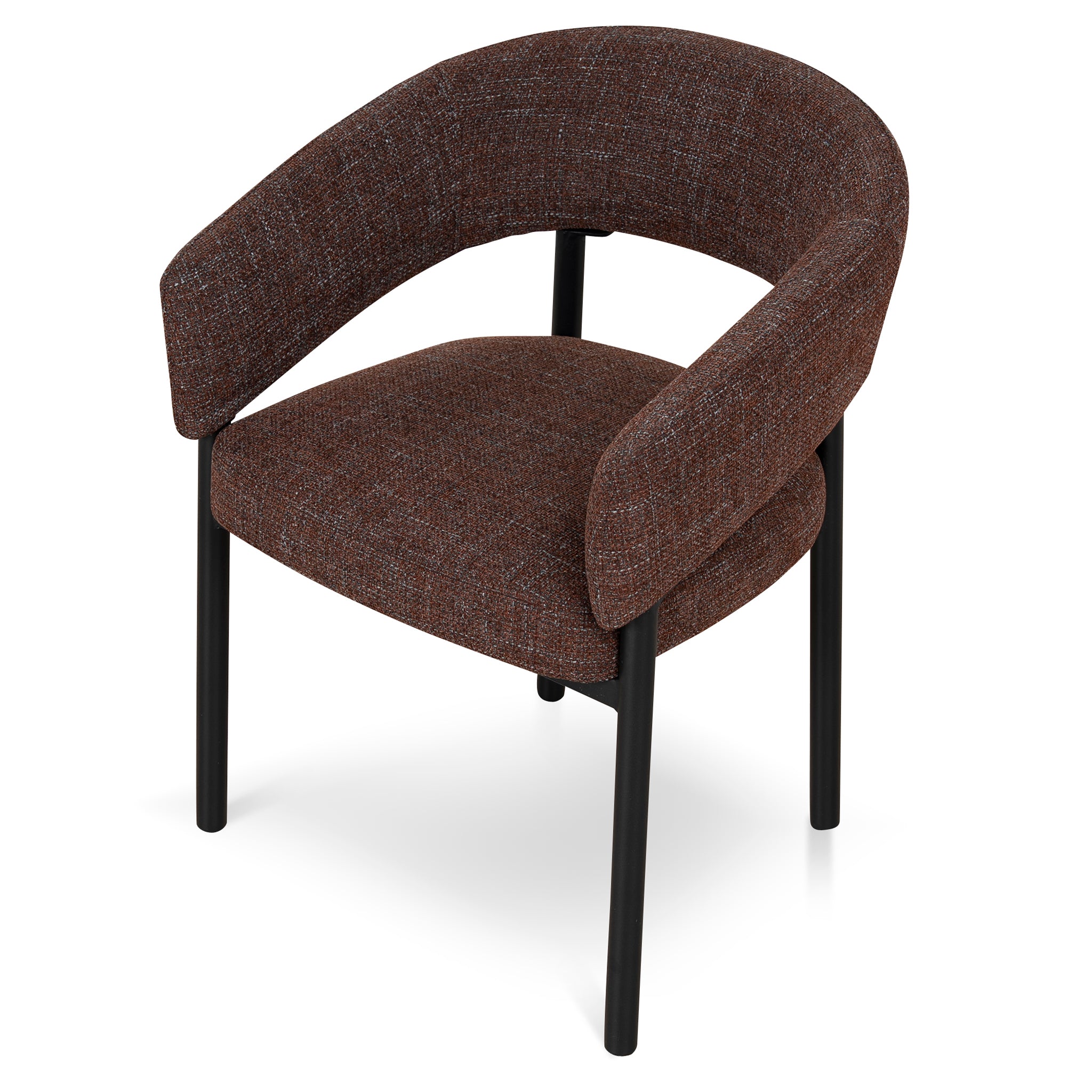 Set of 2 - Calyxo Black Dining Chair - Moss Brown Dining Chair Cino-Core