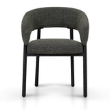 Set of 2 - Calyxo Black Dining Chair - Kaitoke Green Dining Chair Cino-Core