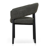 Set of 2 - Calyxo Black Dining Chair - Kaitoke Green Dining Chair Cino-Core