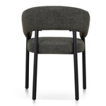 Set of 2 - Calyxo Black Dining Chair - Kaitoke Green Dining Chair Cino-Core