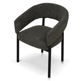 Set of 2 - Calyxo Black Dining Chair - Kaitoke Green Dining Chair Cino-Core