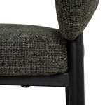 Set of 2 - Calyxo Black Dining Chair - Kaitoke Green Dining Chair Cino-Core