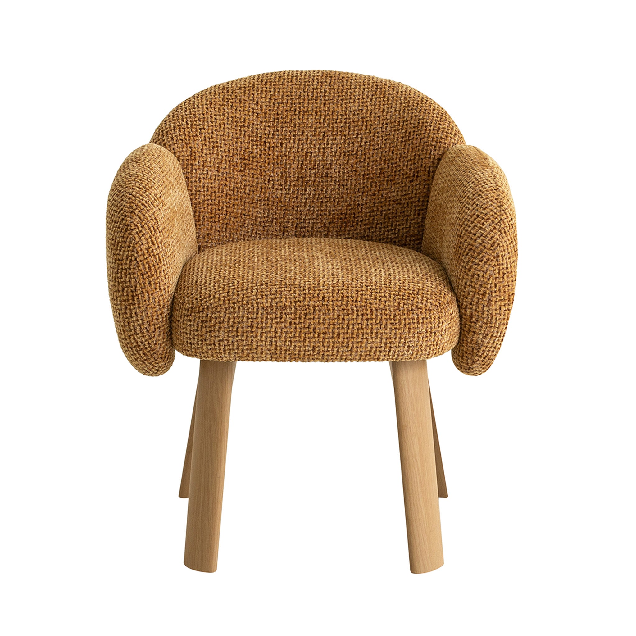 Lorca Natural Dining Chair - Honeycomb Ochre Dining Chair Iggy-Core