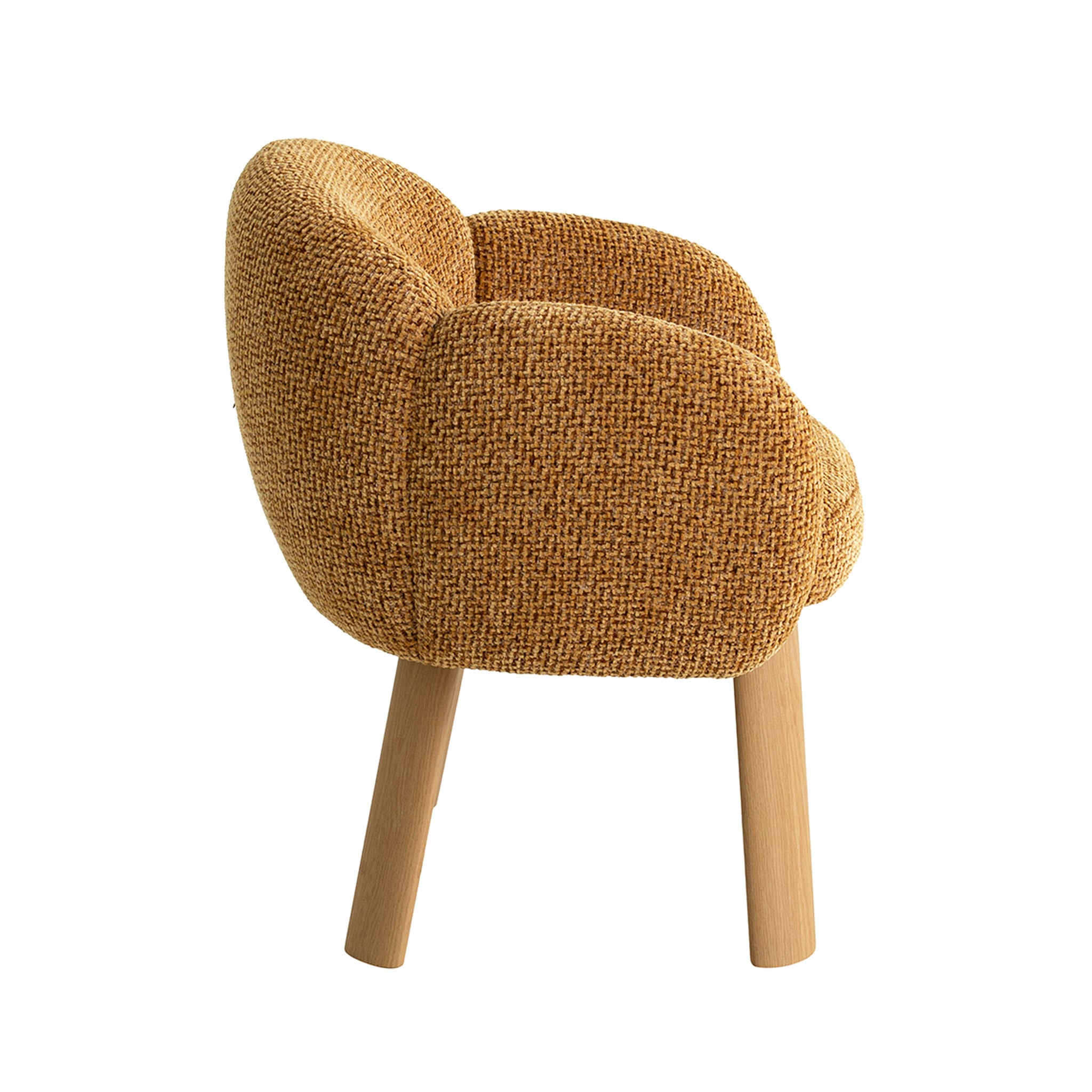 Lorca Natural Dining Chair - Honeycomb Ochre Dining Chair Iggy-Core