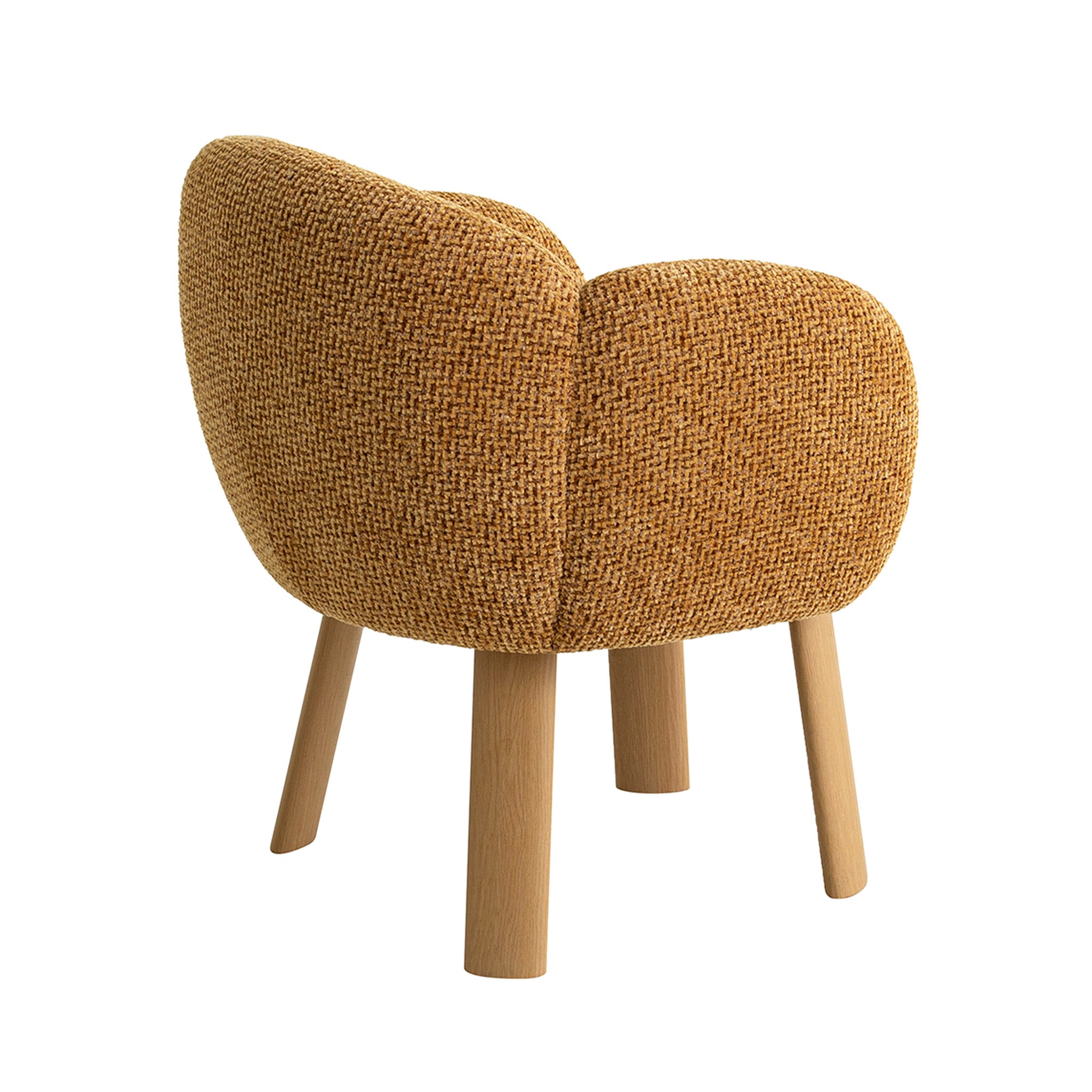 Lorca Natural Dining Chair - Honeycomb Ochre Dining Chair Iggy-Core