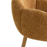 Lorca Natural Dining Chair - Honeycomb Ochre Dining Chair Iggy-Core