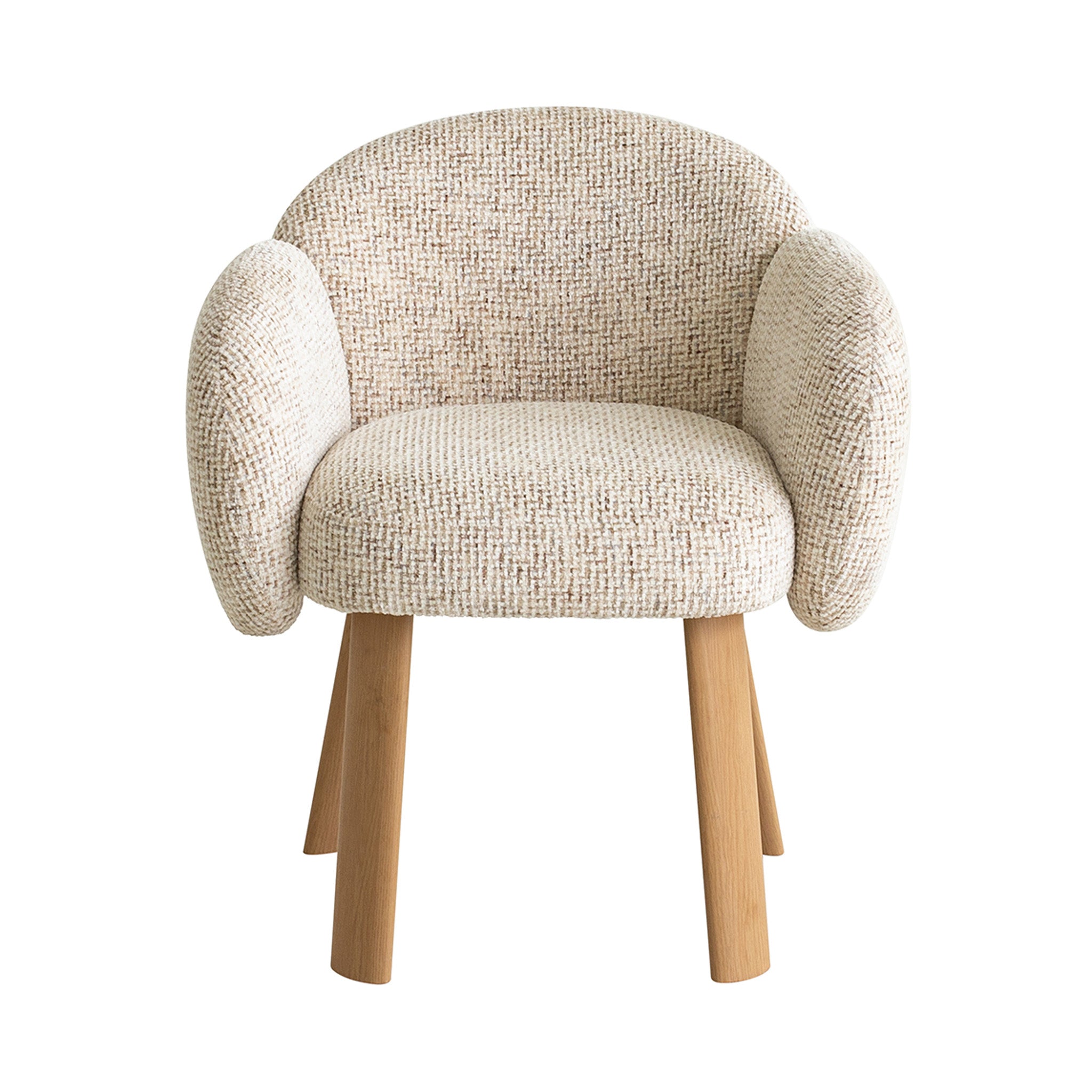 Lorca Natural Dining Chair - Honeycomb White Dining Chair Iggy-Core