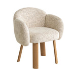 Lorca Natural Dining Chair - Honeycomb White Dining Chair Iggy-Core