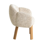 Lorca Natural Dining Chair - Honeycomb White Dining Chair Iggy-Core