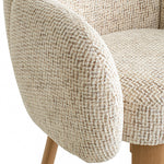 Lorca Natural Dining Chair - Honeycomb White Dining Chair Iggy-Core