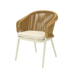 Veloria Rattan Outdoor Dining Chair - Beige Cushion Outdoor Chair Kito-Core
