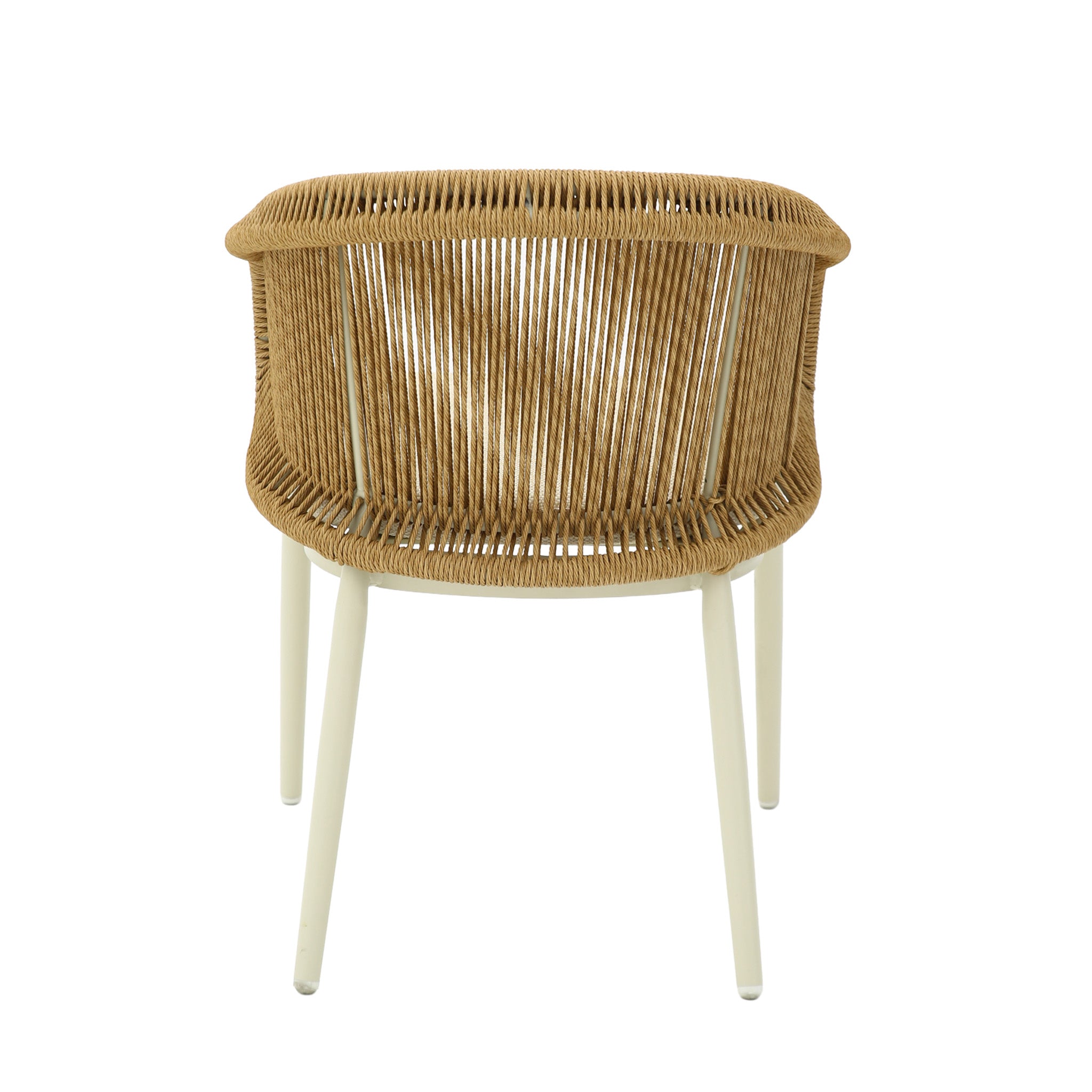 Veloria Rattan Outdoor Dining Chair - Beige Cushion Outdoor Chair Kito-Core