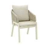 Set of 2 - Tivaro Grey Rattan Outdoor Dining Chair - Grey Cushion Outdoor Chair Kito-Core