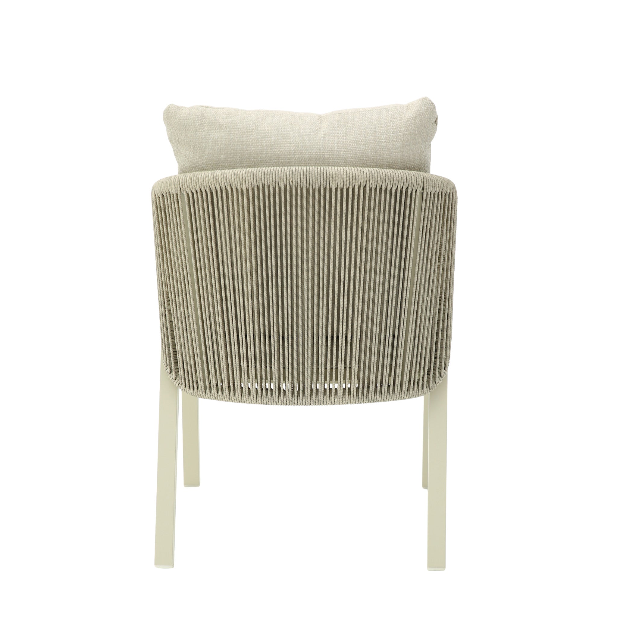 Set of 2 - Tivaro Grey Rattan Outdoor Dining Chair - Grey Cushion Outdoor Chair Kito-Core