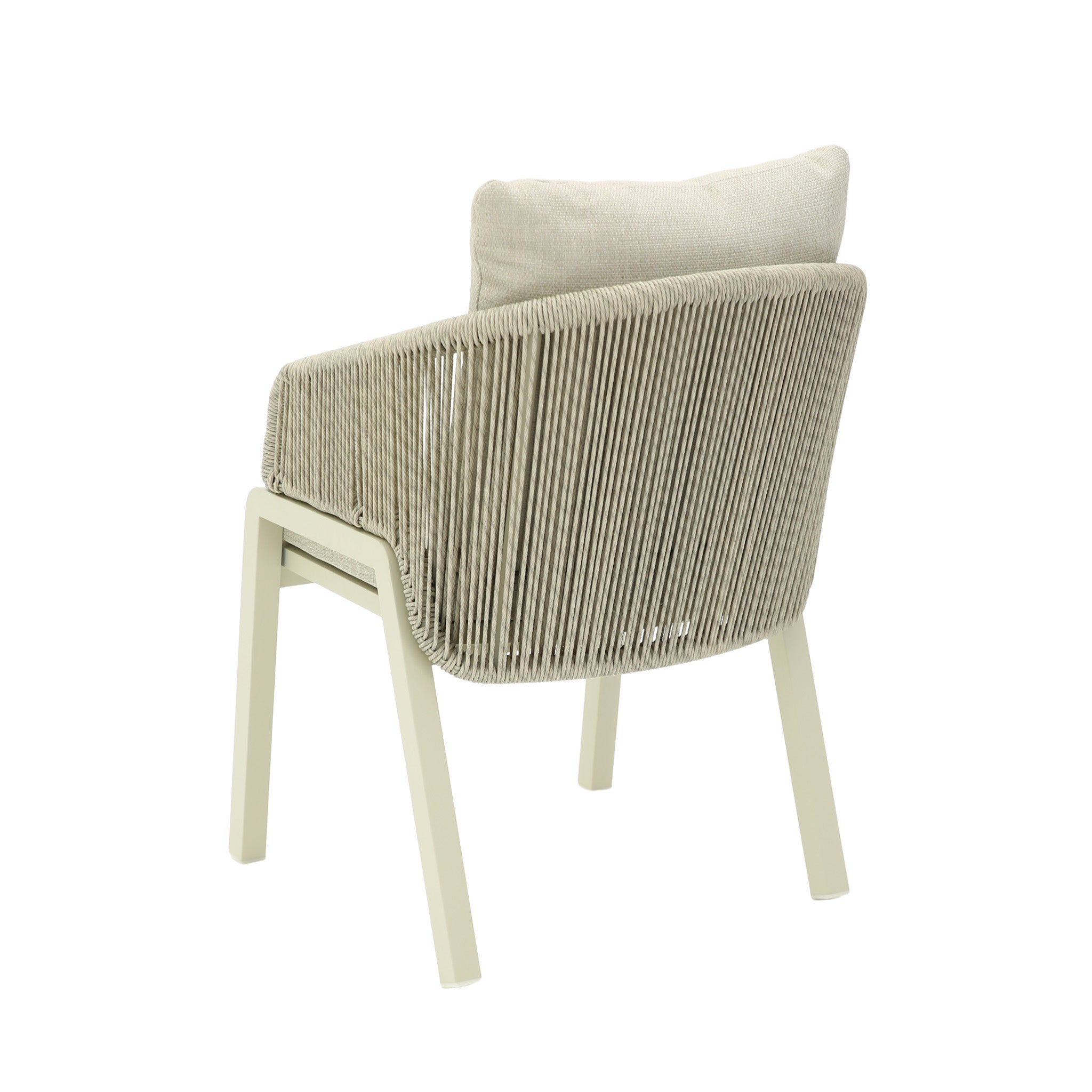Set of 2 - Tivaro Grey Rattan Outdoor Dining Chair - Grey Cushion Outdoor Chair Kito-Core
