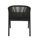 Set of 2 - Olvian Dark Grey Rattan Outdoor Dining Chair - Dark Grey Cushion Outdoor Chair Kito-Core