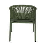 Set of 2 - Olvian Green Rattan Outdoor Dining Chair - Sand Green Cushion Outdoor Chair Kito-Core