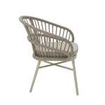 Set of 2 - Tervina Rattan Outdoor Dining Chair - Beige Cushion Outdoor Chair Kito-Core