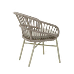 Set of 2 - Tervina Rattan Outdoor Dining Chair - Beige Cushion Outdoor Chair Kito-Core