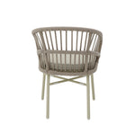 Set of 2 - Tervina Rattan Outdoor Dining Chair - Beige Cushion Outdoor Chair Kito-Core