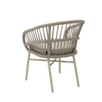 Set of 2 - Tervina Rattan Outdoor Dining Chair - Beige Cushion Outdoor Chair Kito-Core