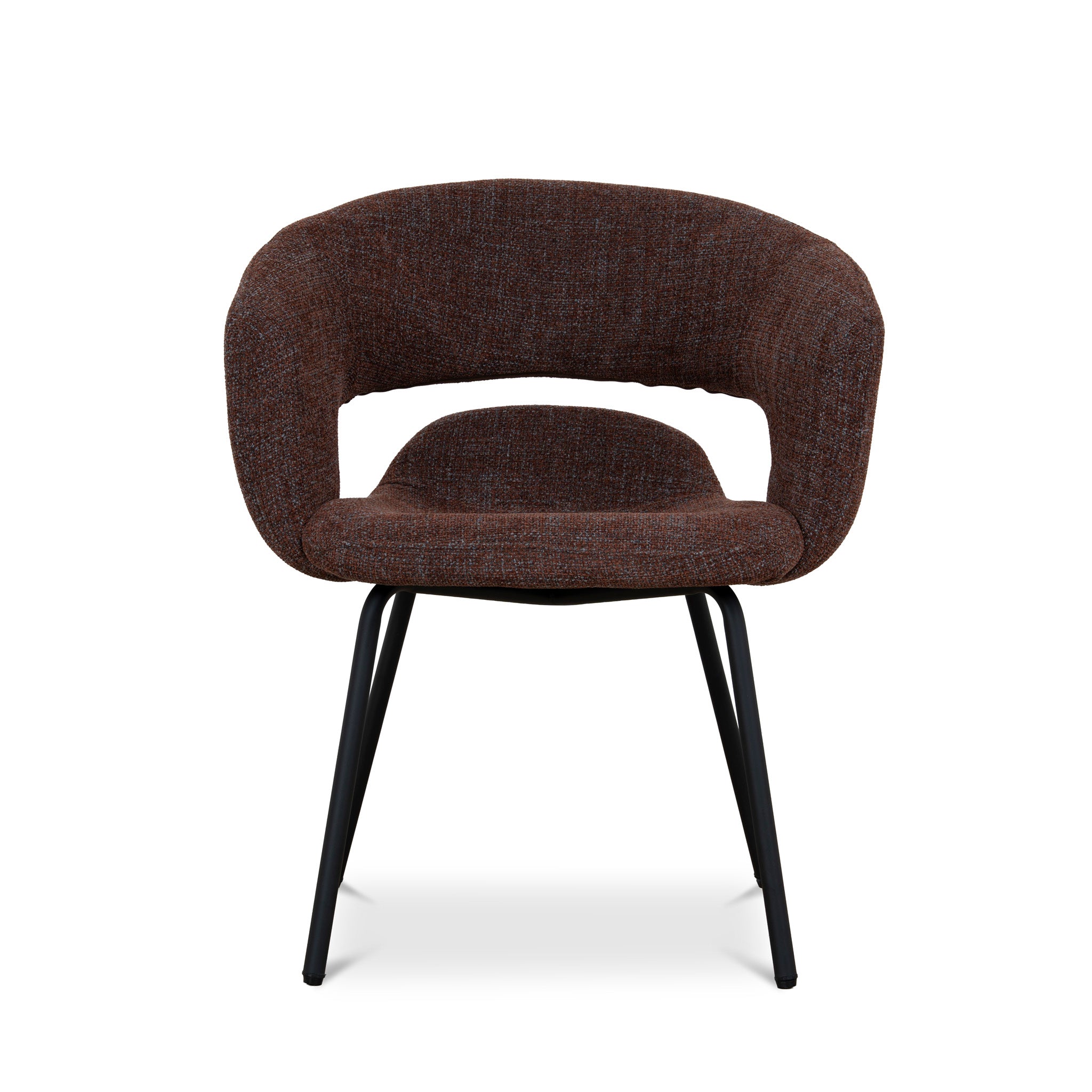 Set of 2 - Dalca Black Dining Chair - Moss Brown Dining Chair Freehold-Core