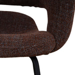 Set of 2 - Dalca Black Dining Chair - Moss Brown Dining Chair Freehold-Core