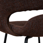 Set of 2 - Dalca Black Dining Chair - Moss Brown Dining Chair Freehold-Core